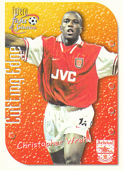 Christopher Wreh Arsenal 1999 Futera Fans' Selection Cutting Edge #CE4